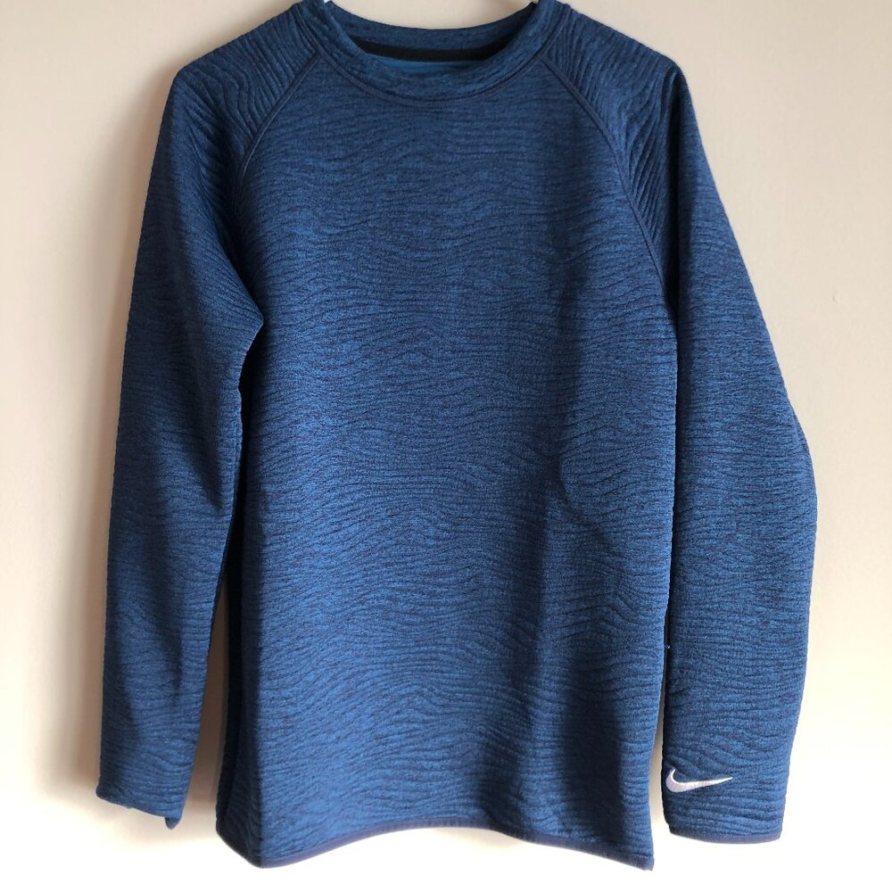 Nike FD5835-410 Men's XS Tour Dri-FIT Golf Crew Sweatshirt Blue